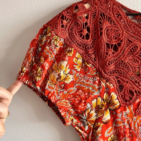 Free People Margot Printed Babydoll Dress | Floral | Size Small | NWT - Picture 9 of 16